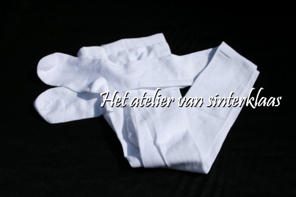 fantoom Integreren span Witte maillot Sint/piet - Het atelier van Sinterklaas